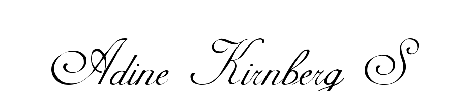 Adine Kirnberg S cкачати шрифт безкоштовно